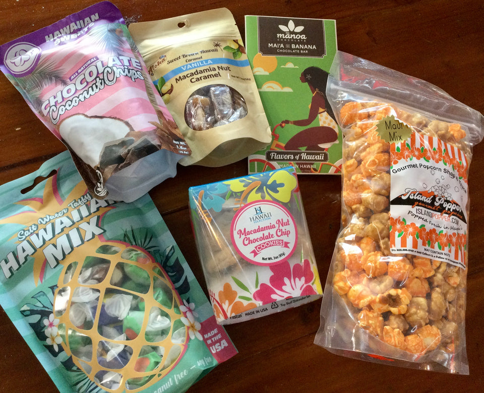 All the treats included in the treats only basket and the deluxe basket