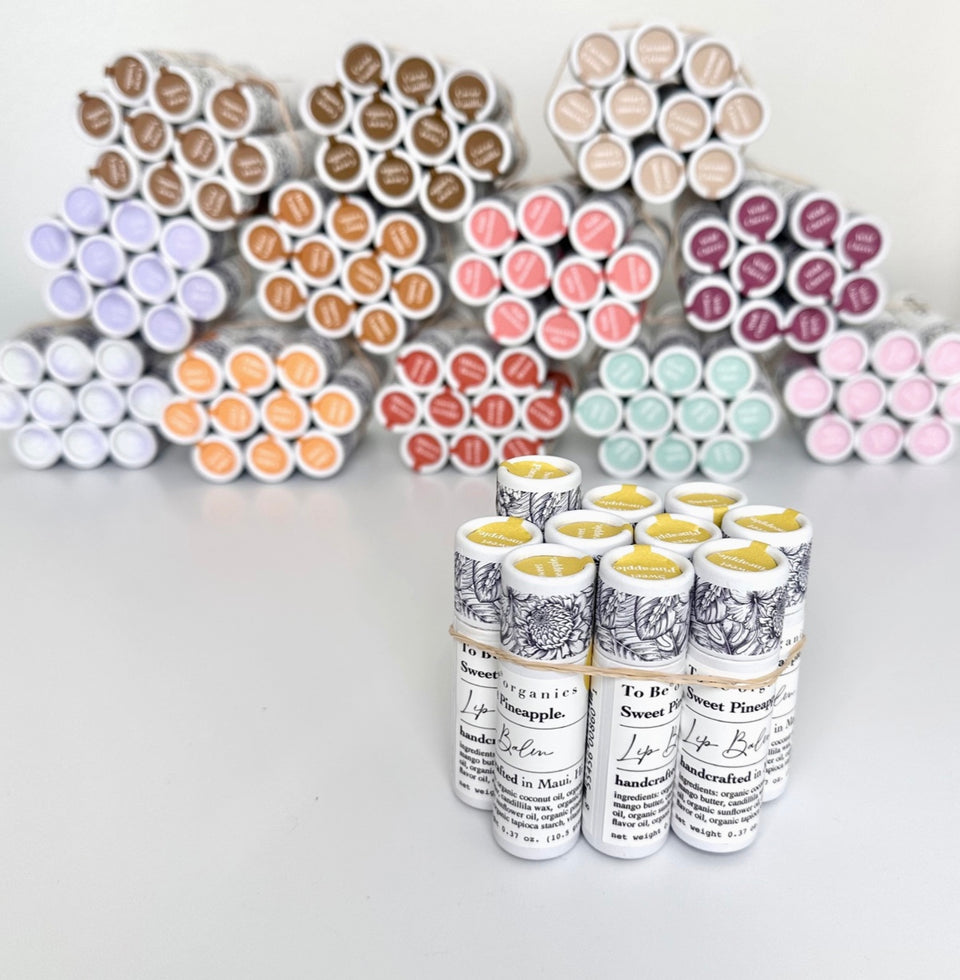 Groupings of lip balms