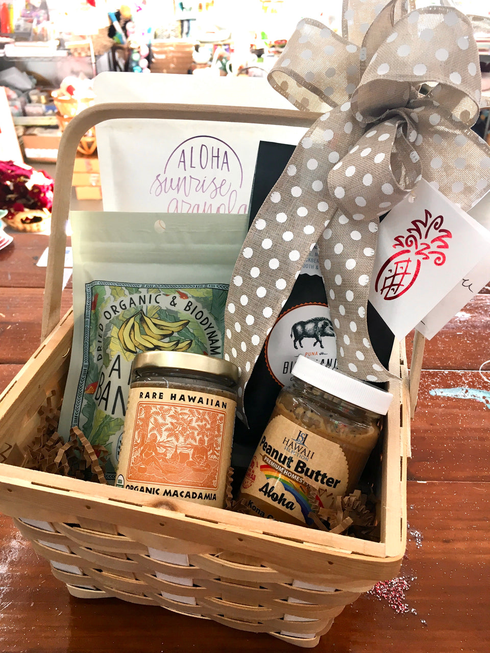Basket as described with the addition of Rare Hawaiian Honey