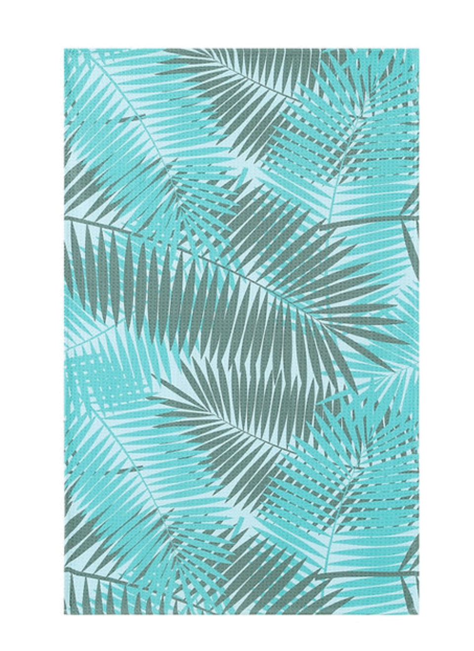 Example of leaves in blues and greens