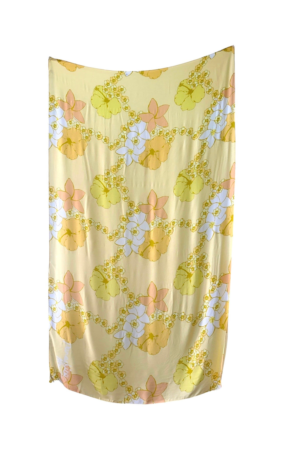 Vintage plumeria Pareo full view