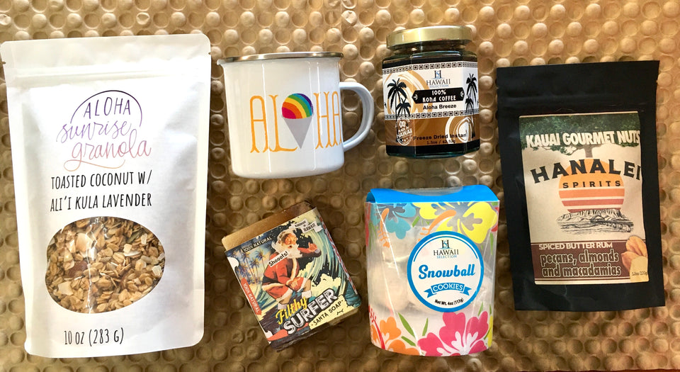 photo shows examples of all items in the basket description