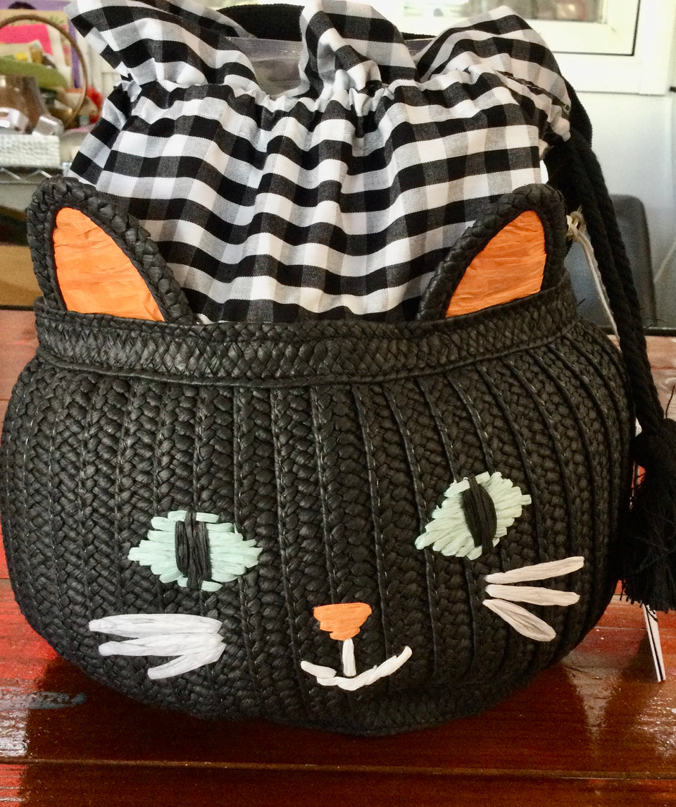 Black cat basket