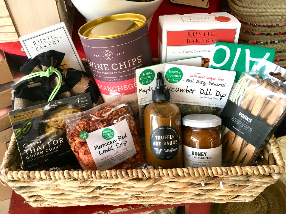 Examples of the types of items that can be included in the home & Harth Gift Box