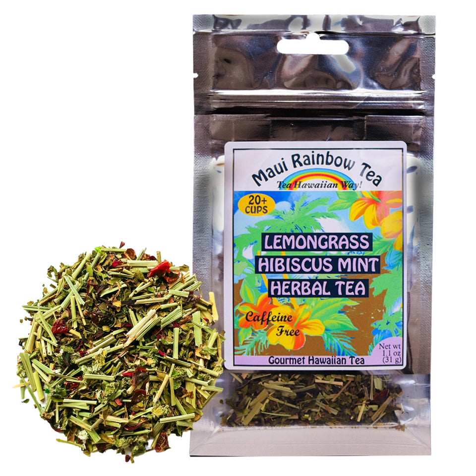 lemongrass Hibiscus Mint herbal tea
