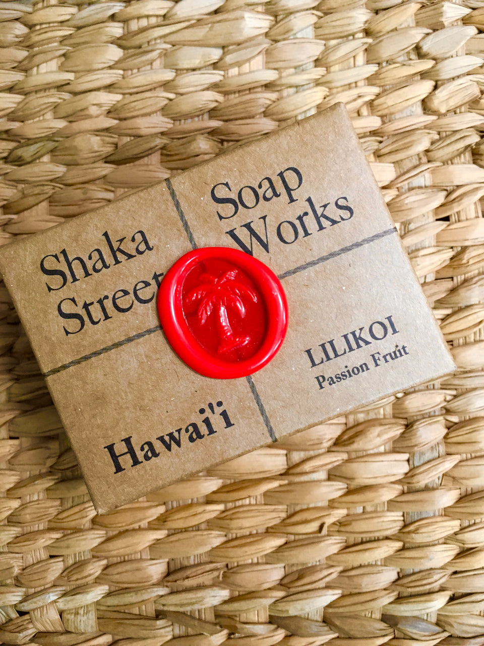 close up passion fruit soap
