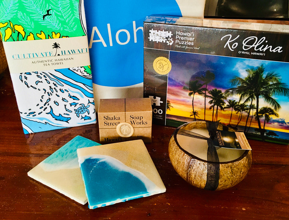 Hawaii Ocean Lovers gift ready made gift basket