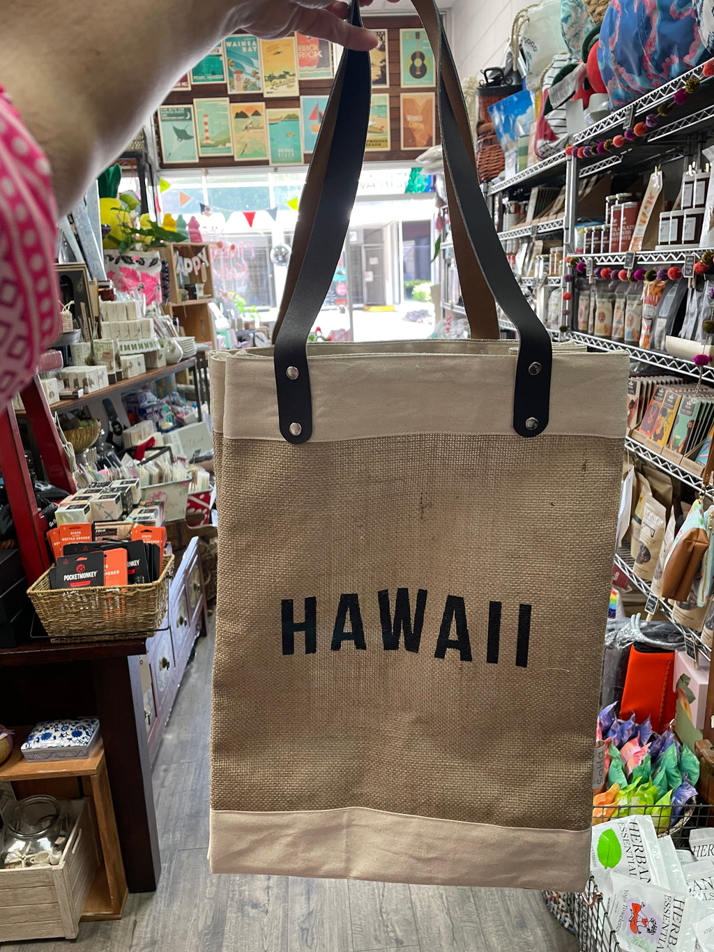 UCC Hawaii Original Burlap Tote Bag