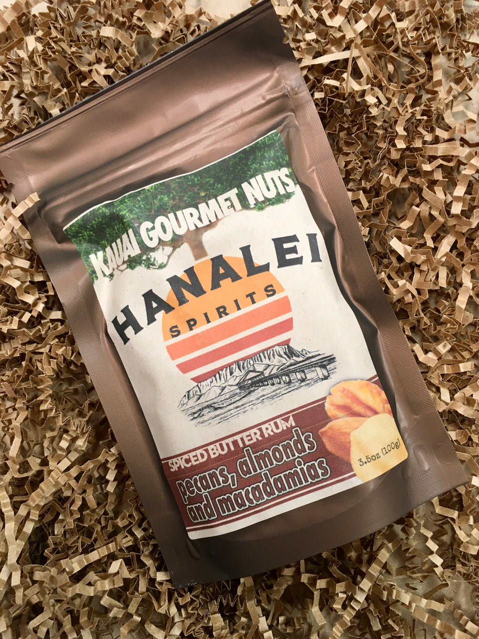 Close up of Hanalei flavored Kauai Nuts