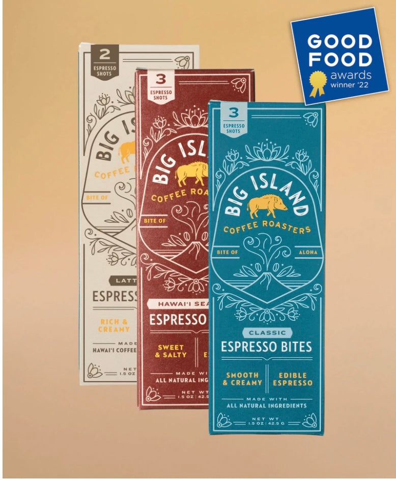 three bars of espresso bites.