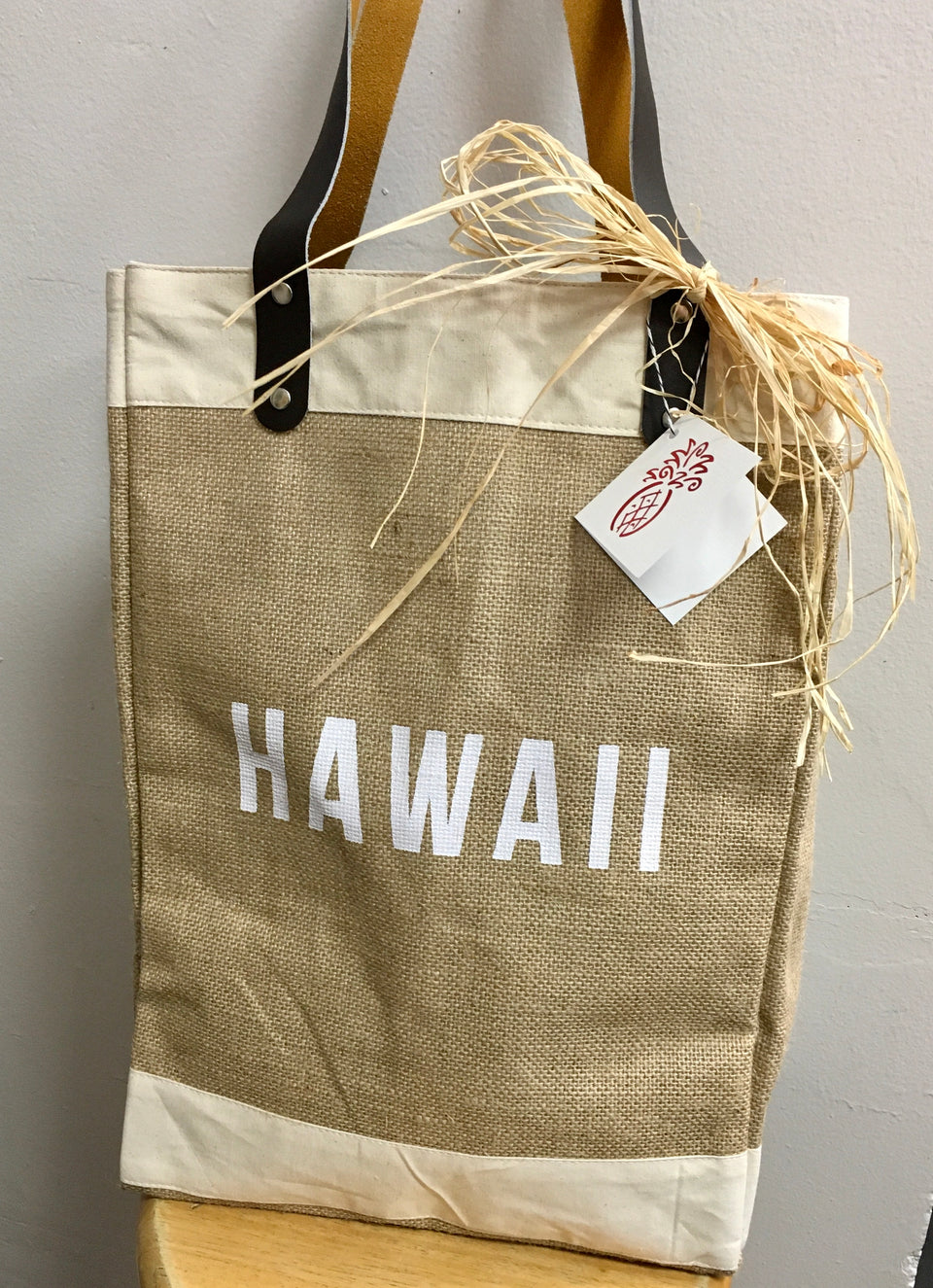 Hawaii burlap tote - includes free delivery on Oahu tote