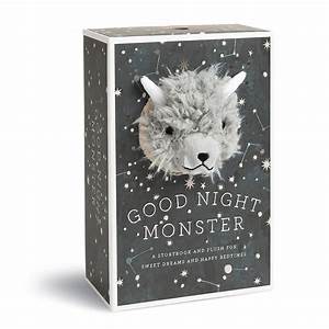 Close up of good night monster book with animal