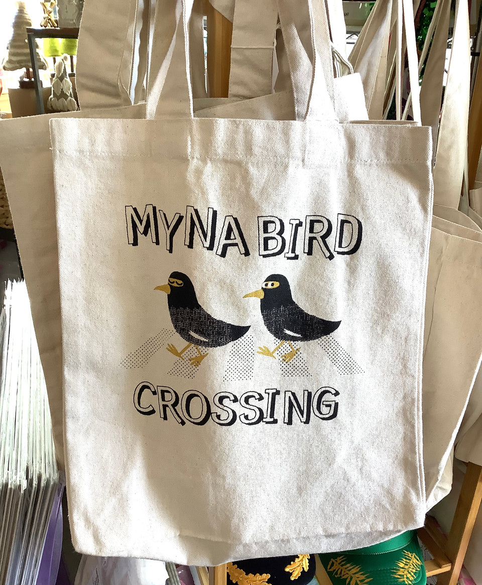 Myna Bird Crossing Tote - includes free delivery on Oahu!