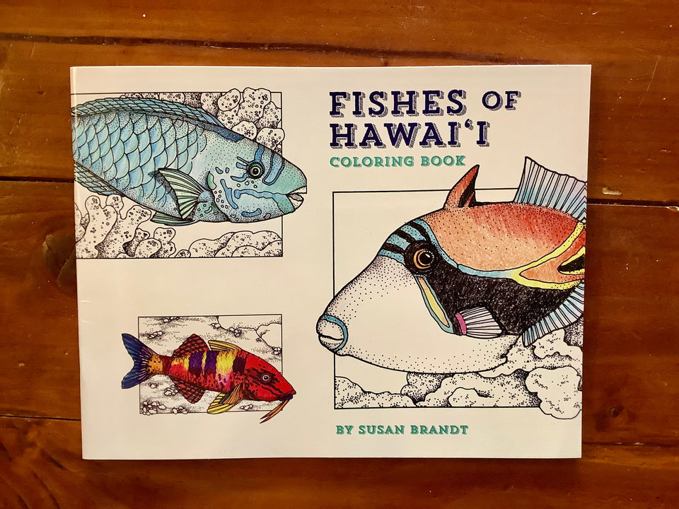 Fishes of Hawaii Coloring Book by Susan Brandt