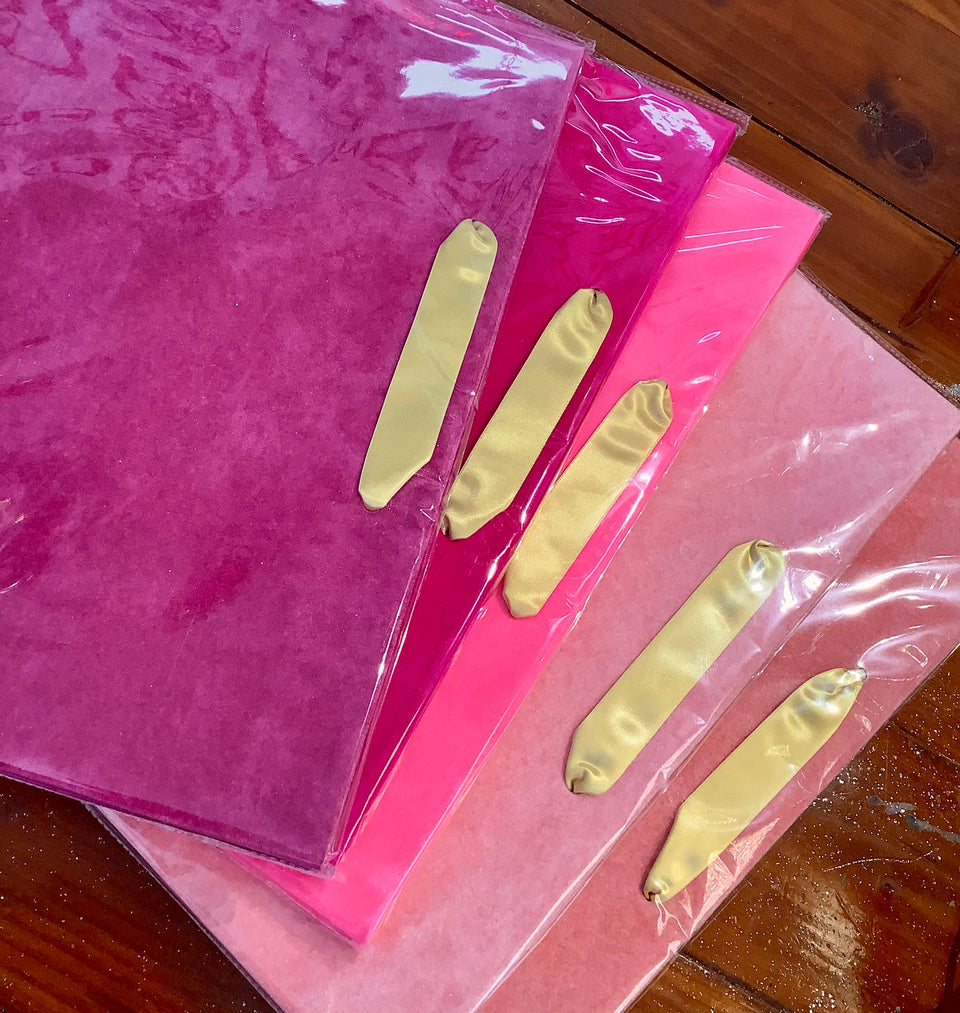 Pink Velvet Gift Tote & Heart Charm - Free Delivery on Oahu