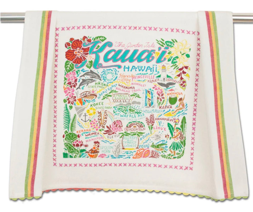 Kauai dish towel