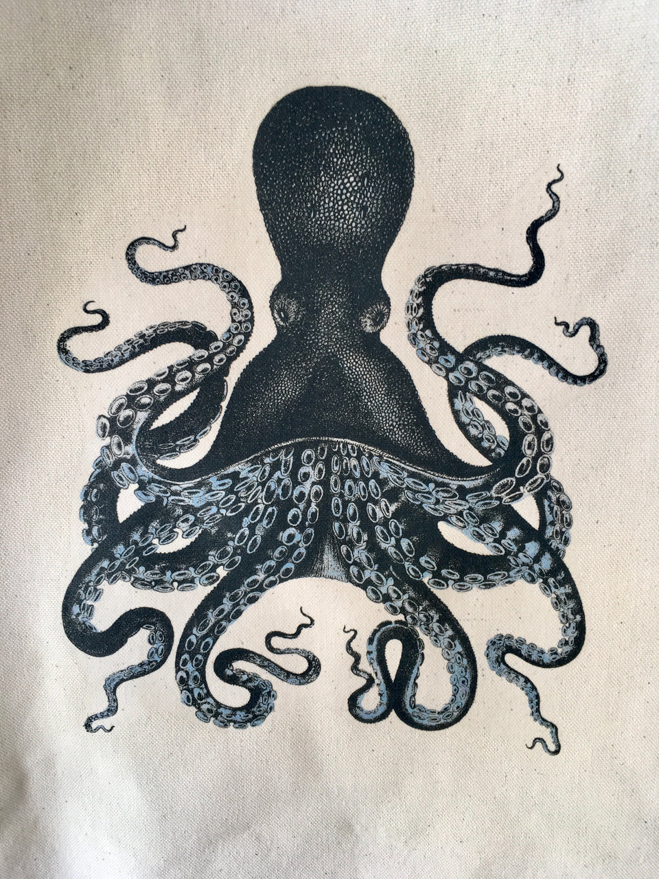 detail of Octopus tote