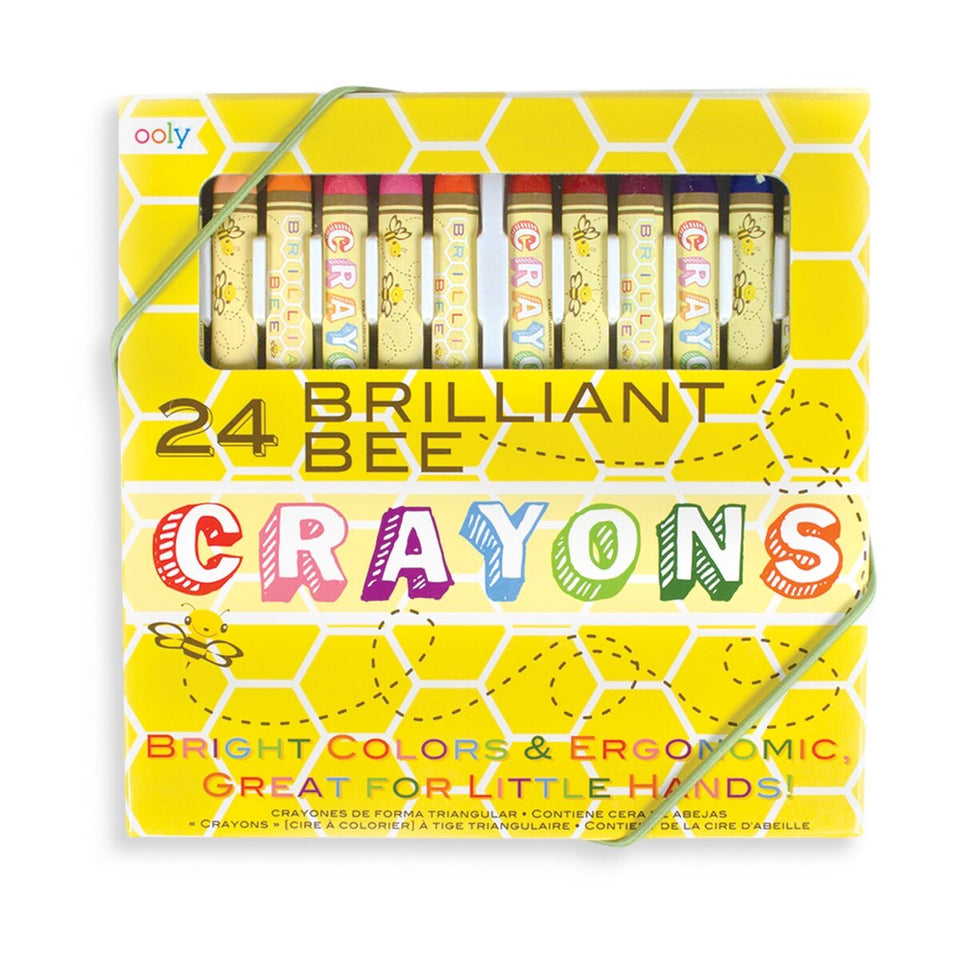 Shows crayons in package