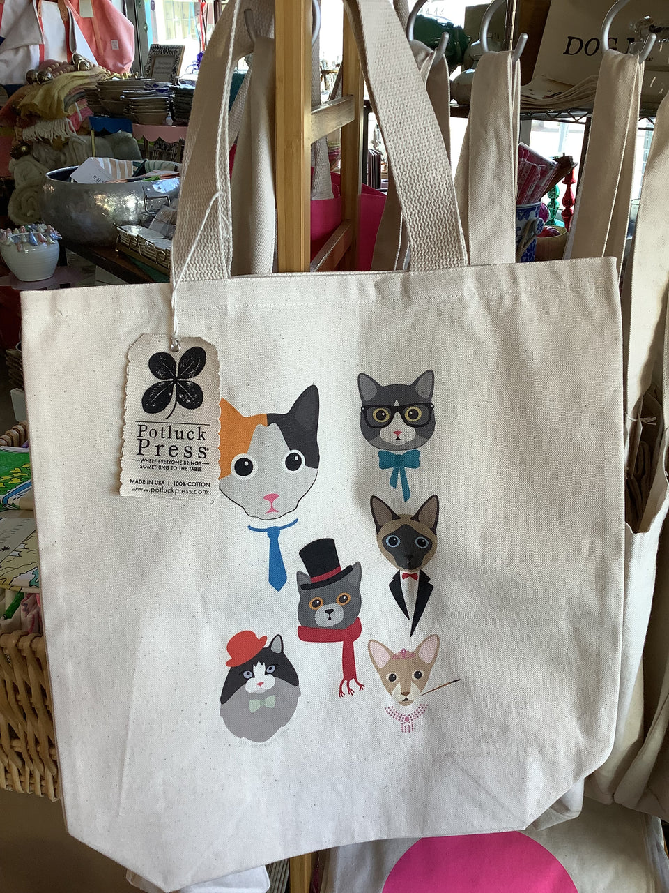 Cat tote full view