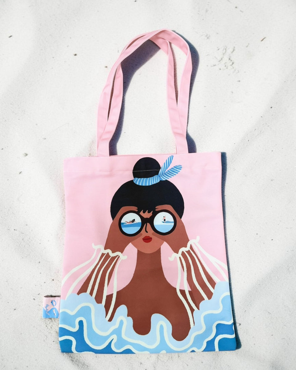 Tote by local artist Angela Wan - Includes free delivery on Oahu!