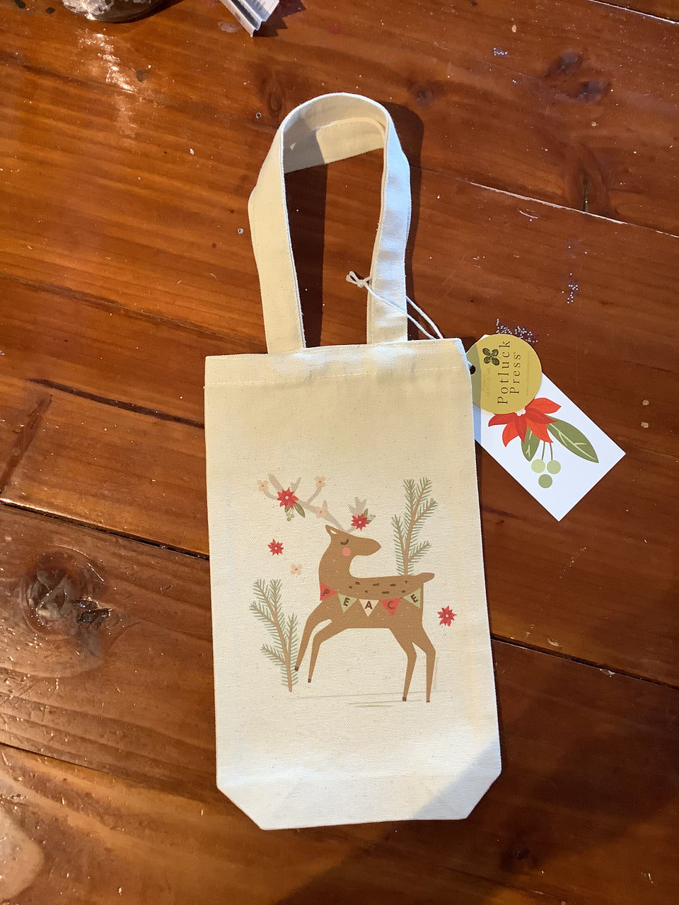 Reindeer wine bag