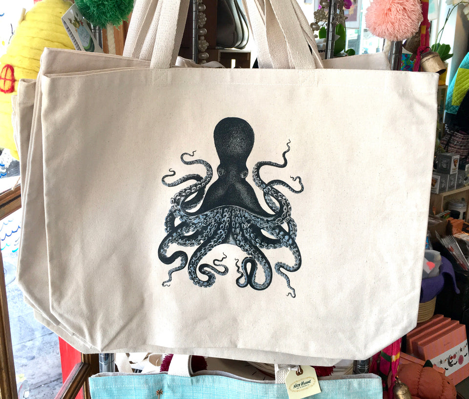 octopus tote bag canvas
