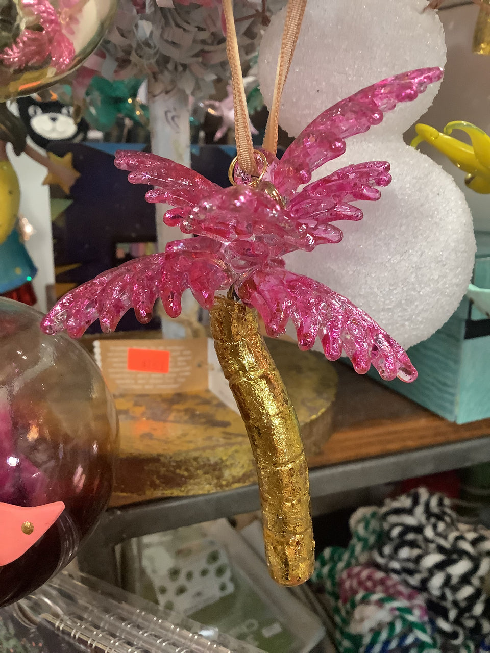 Glass Pineapple or palm tree Ornament