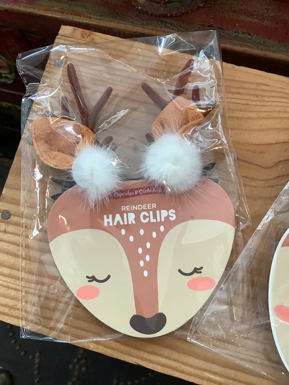Festive holiday hair clips
