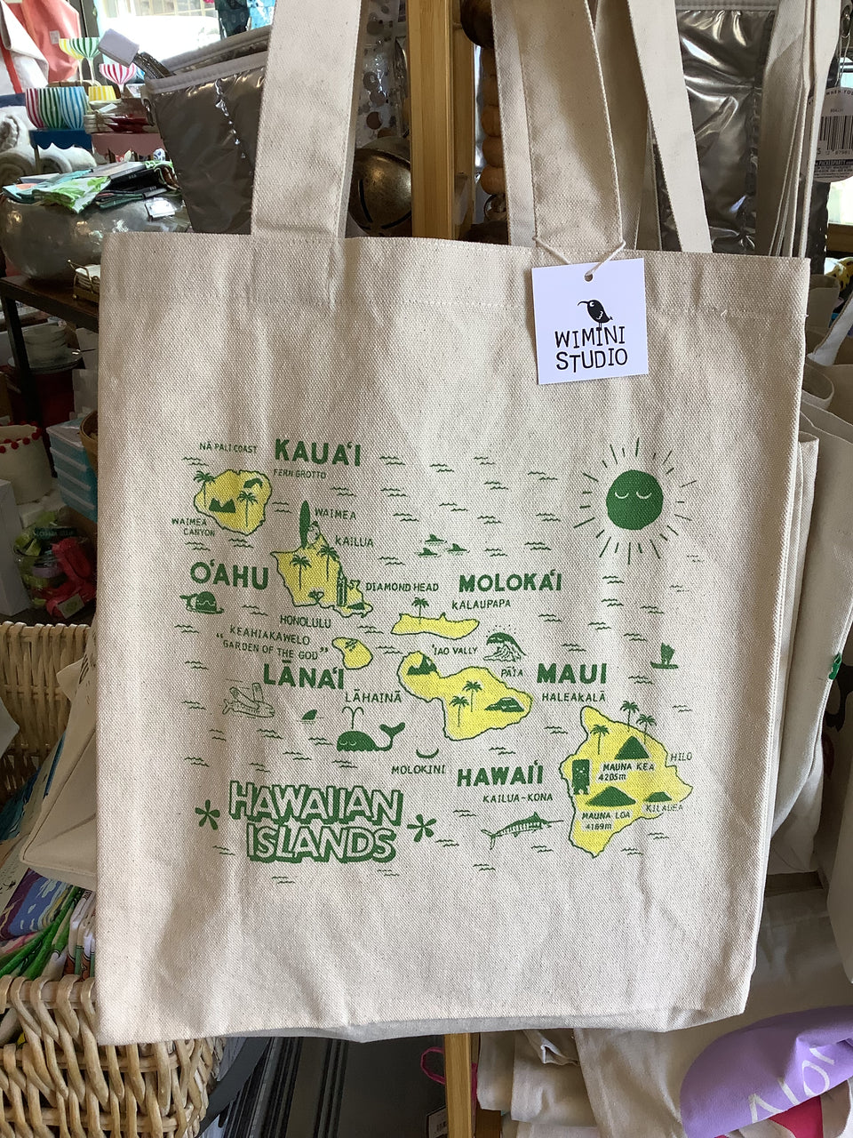 Hawaiian islands tote by Wimini