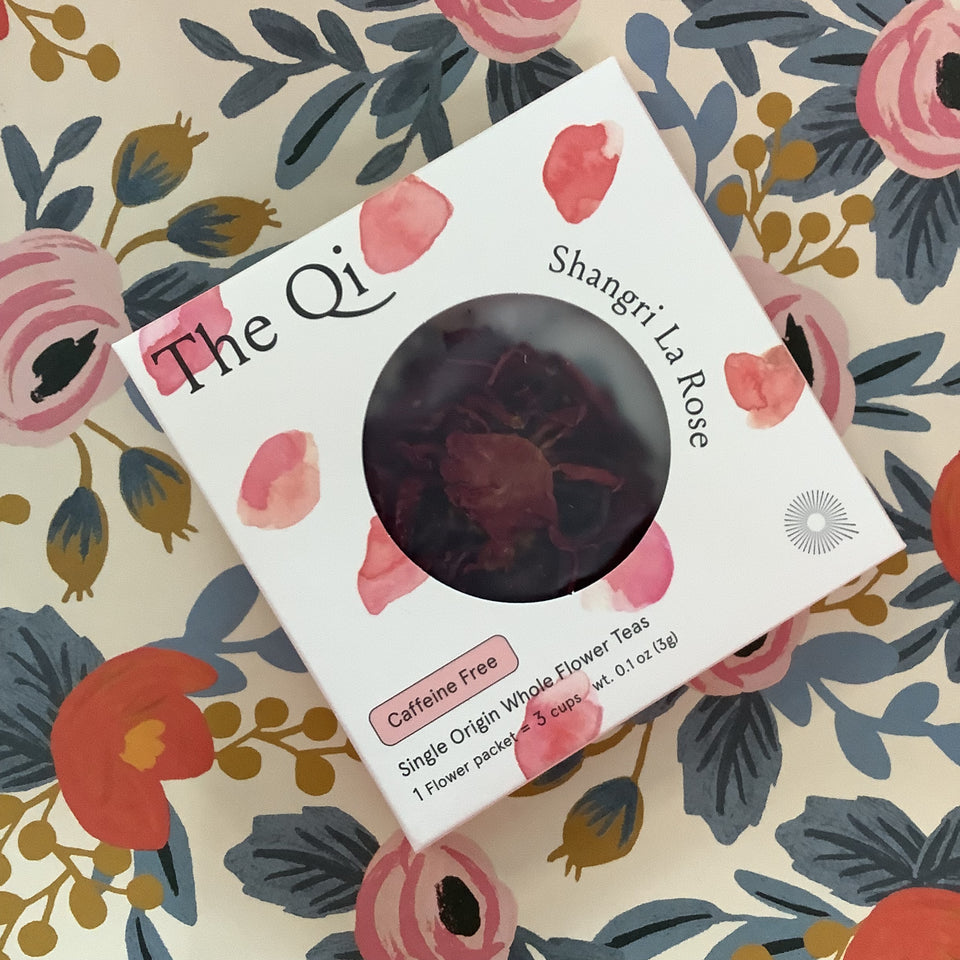 Single serve rose tea in package