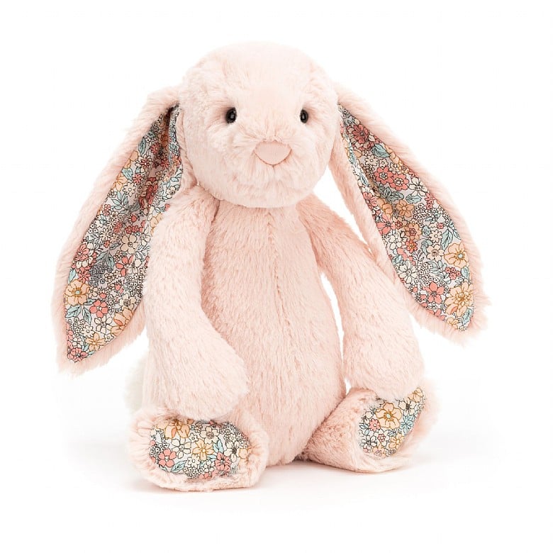 Blush bunny flowered ears and feet