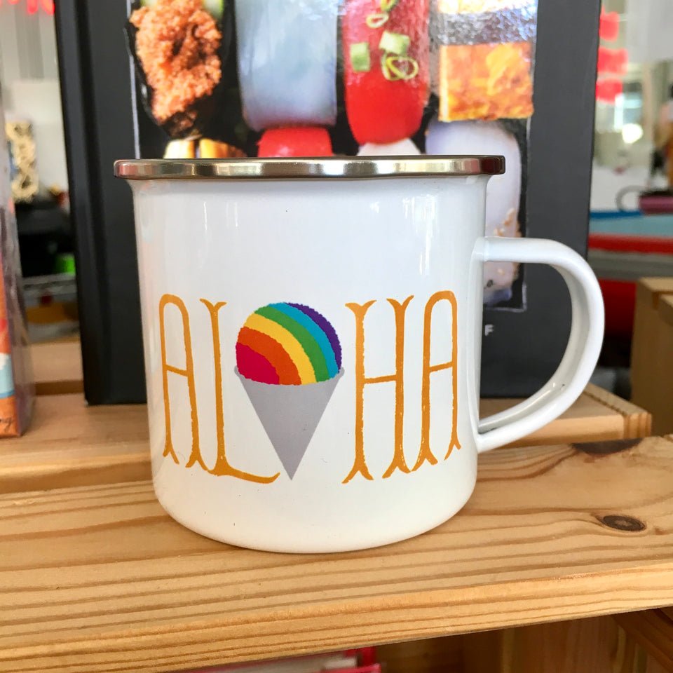 aloha shave ice mug