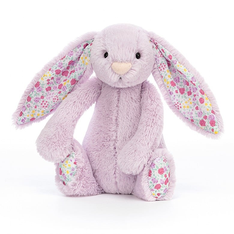 Pale purple bunny flowered ears and feet