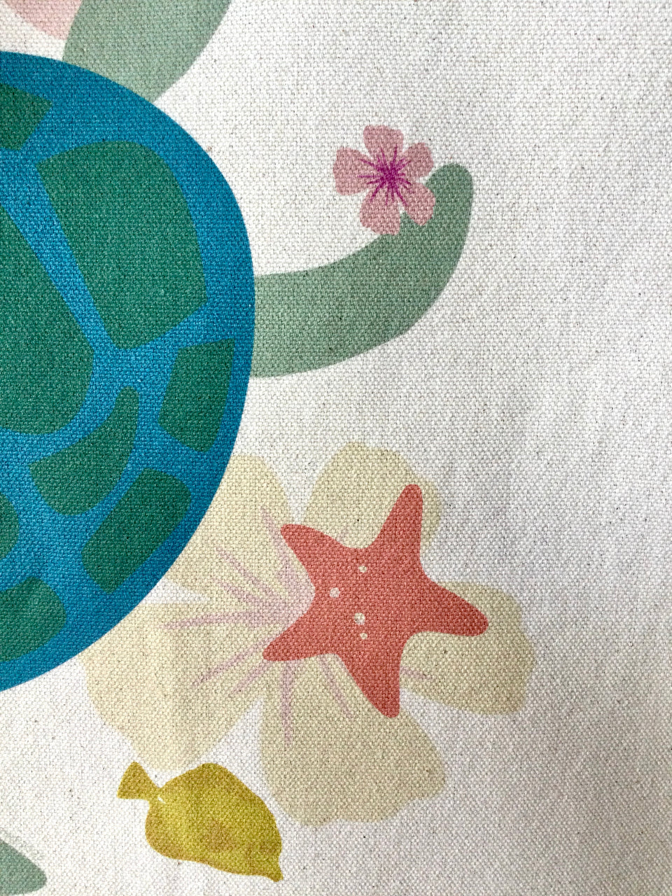 Close up details of design to show color