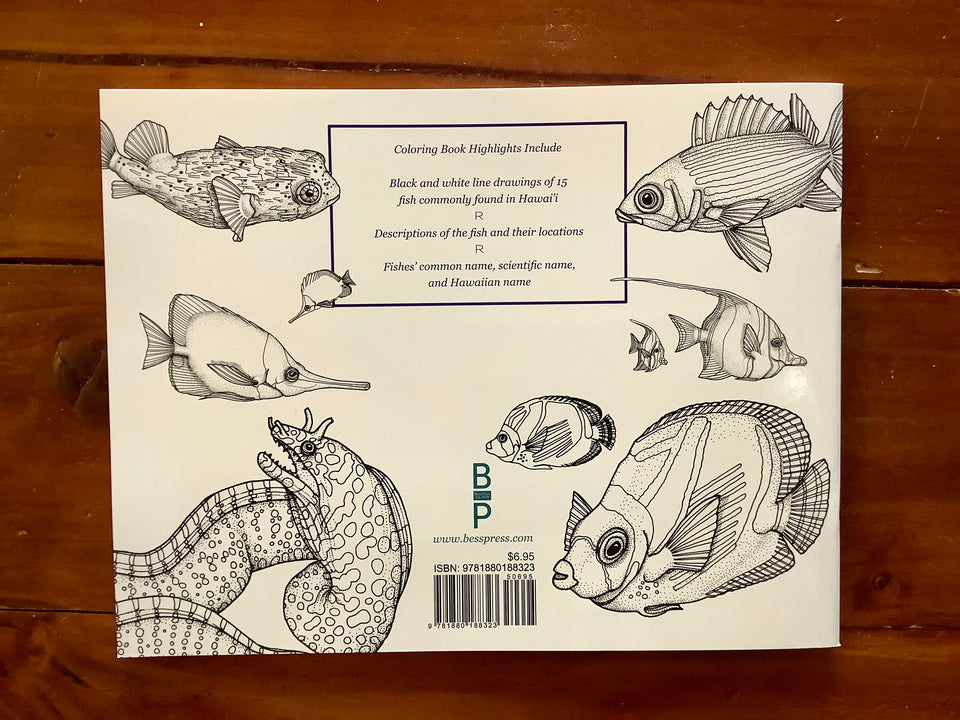 Fishes of Hawaii Coloring Book by Susan Brandt