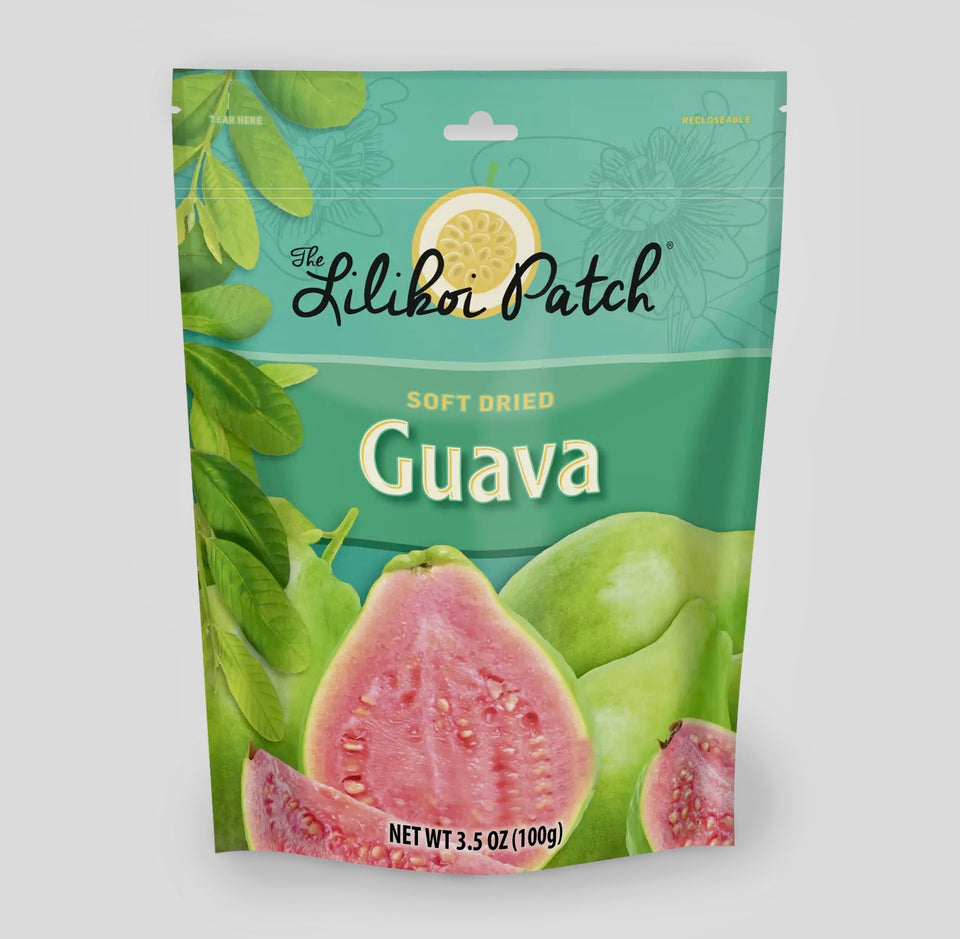 Front of soft dried Guava package