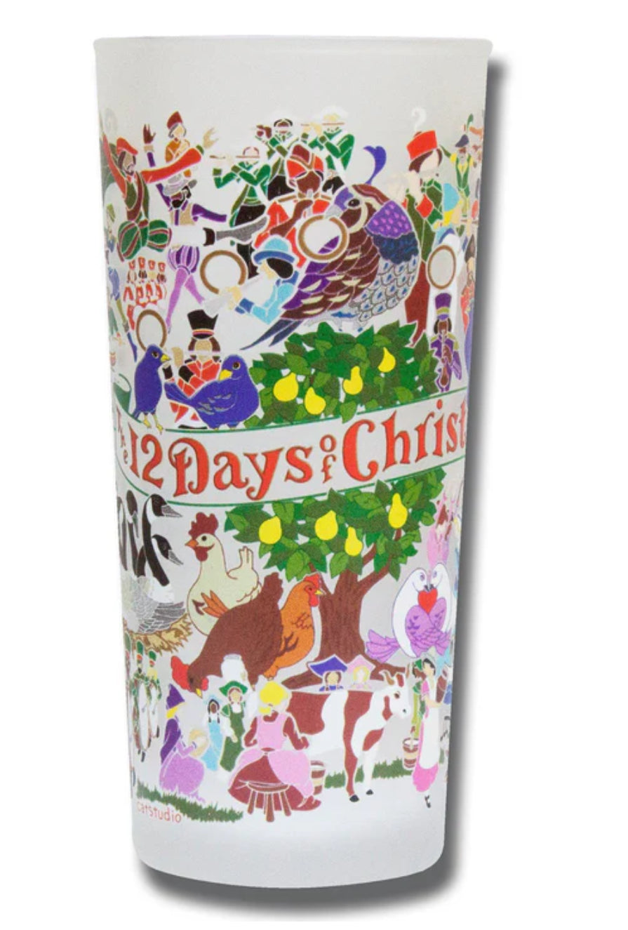 Shows the design on the 12 days of Christmas