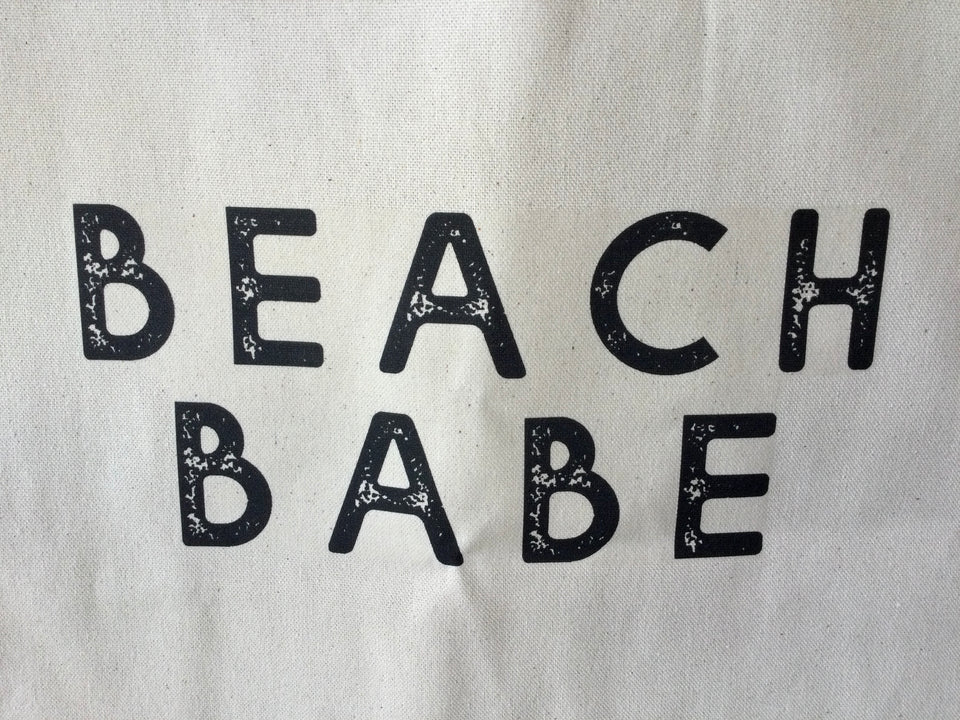 Beach babe detail lettering 