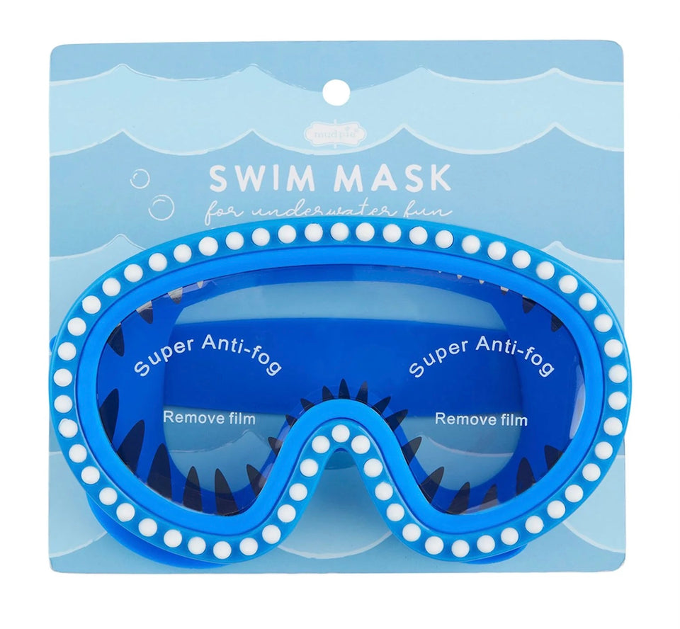 Blue swim mask from mud pie