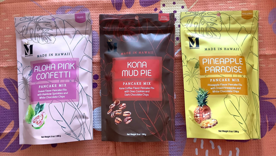 Showing 3 flavors Pancake mix