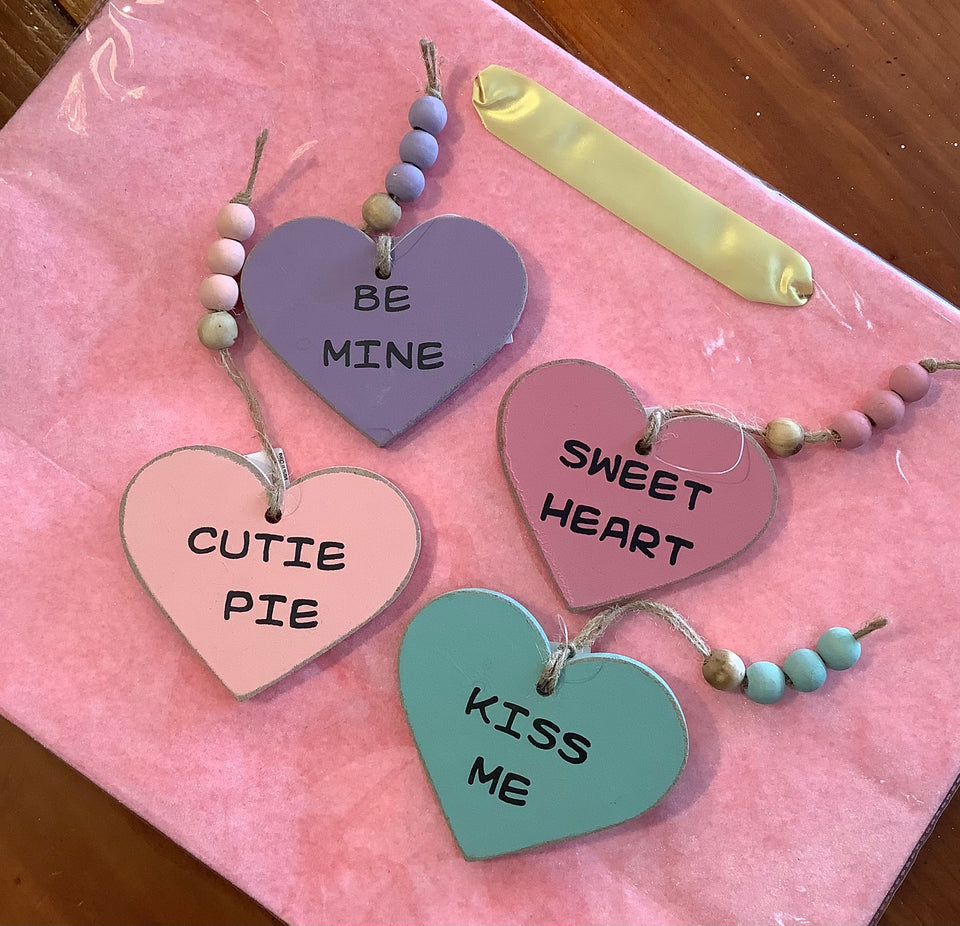 Pink Velvet Gift Tote & Heart Charm - Free Delivery on Oahu