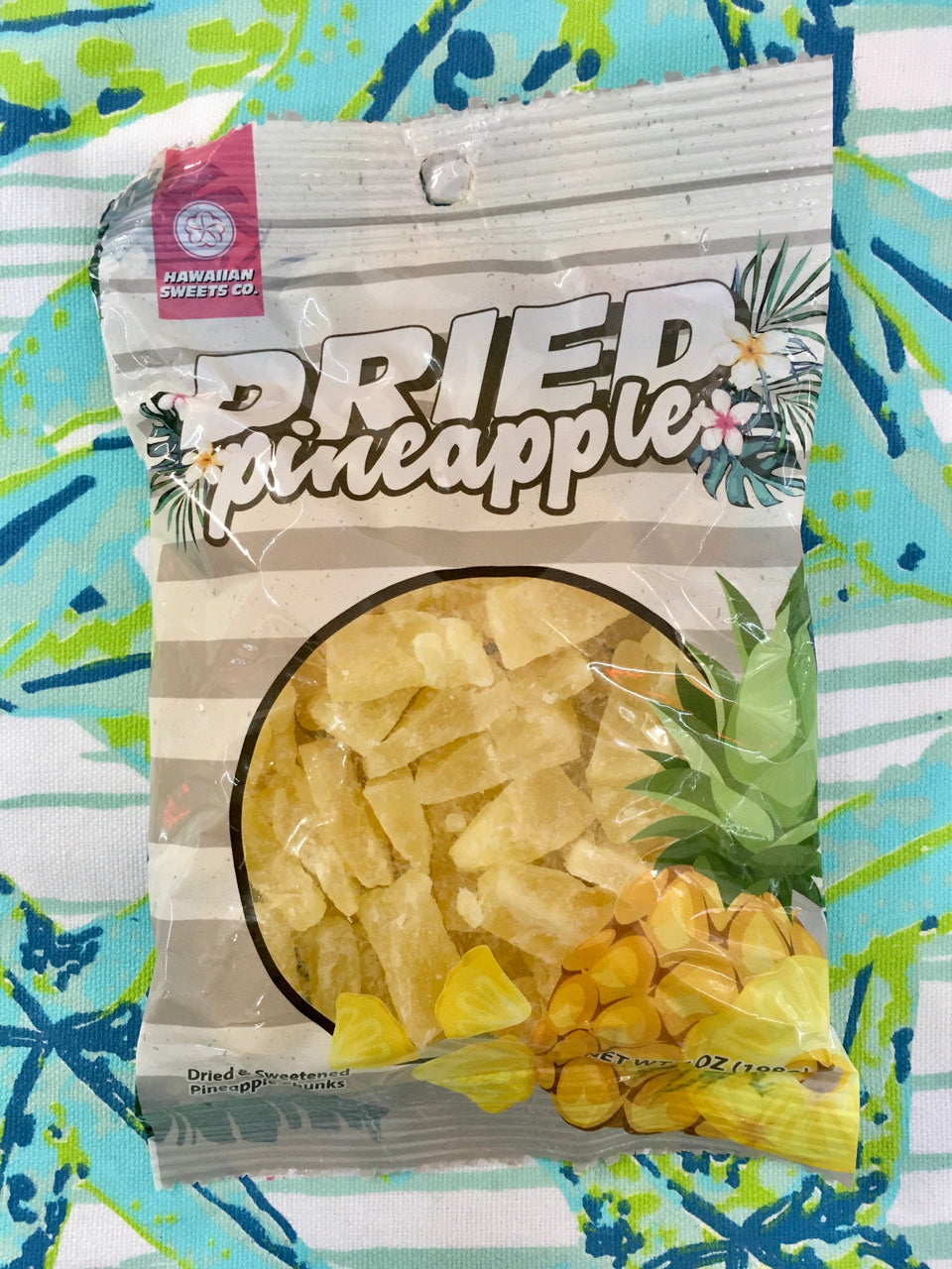 dried pineapple package