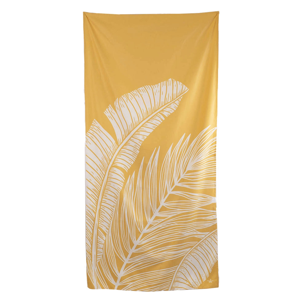 delmare palm leaf towel marigold