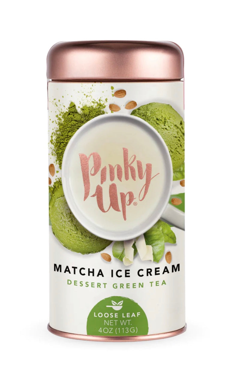 macha ice cream pinky up tea