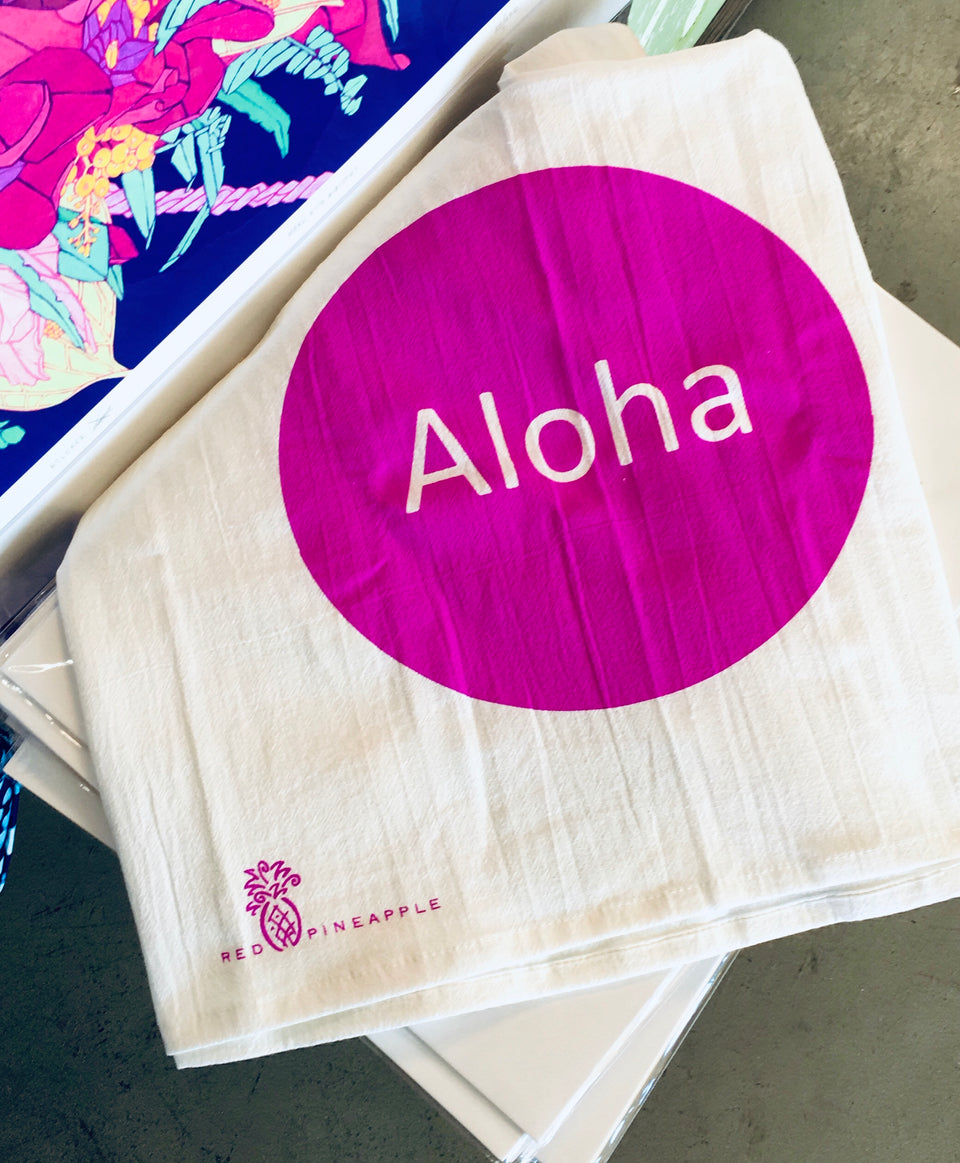 Aloha - Flour Sack Dish Towel
