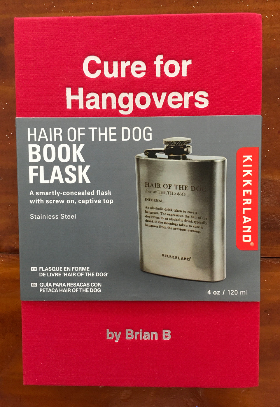 book cover in packaging
