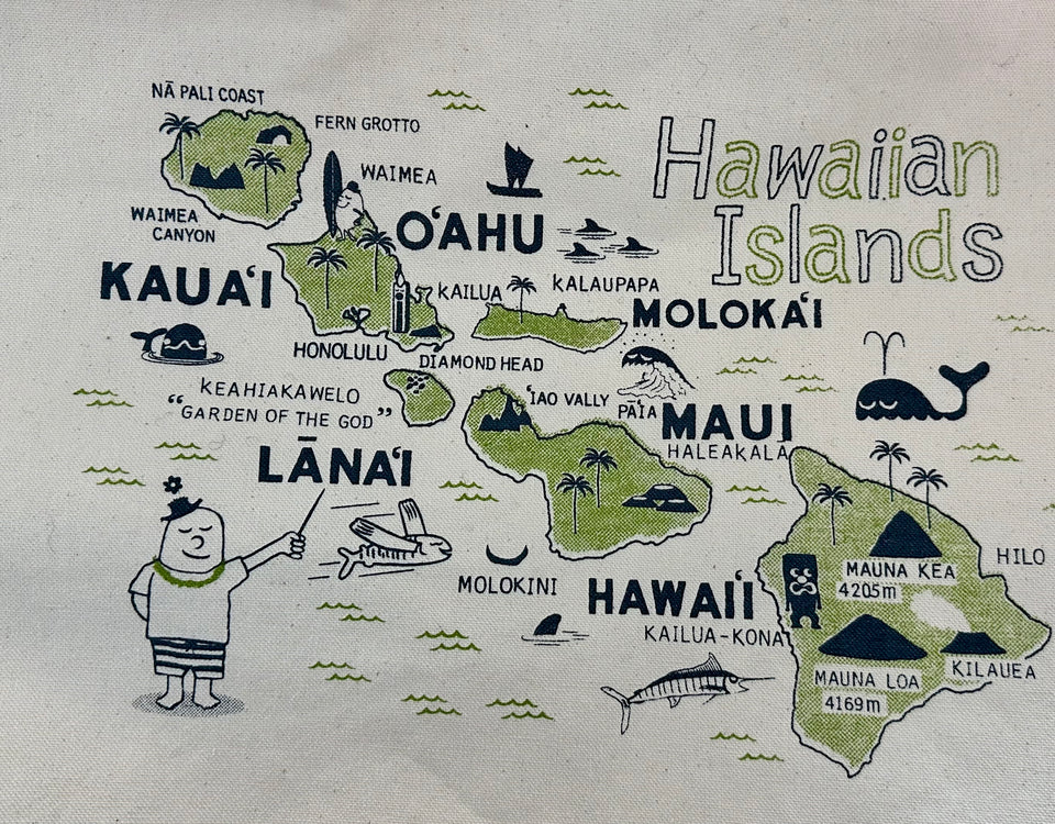 Hawaiian Islands Tote - Includes free delivery on Oahu