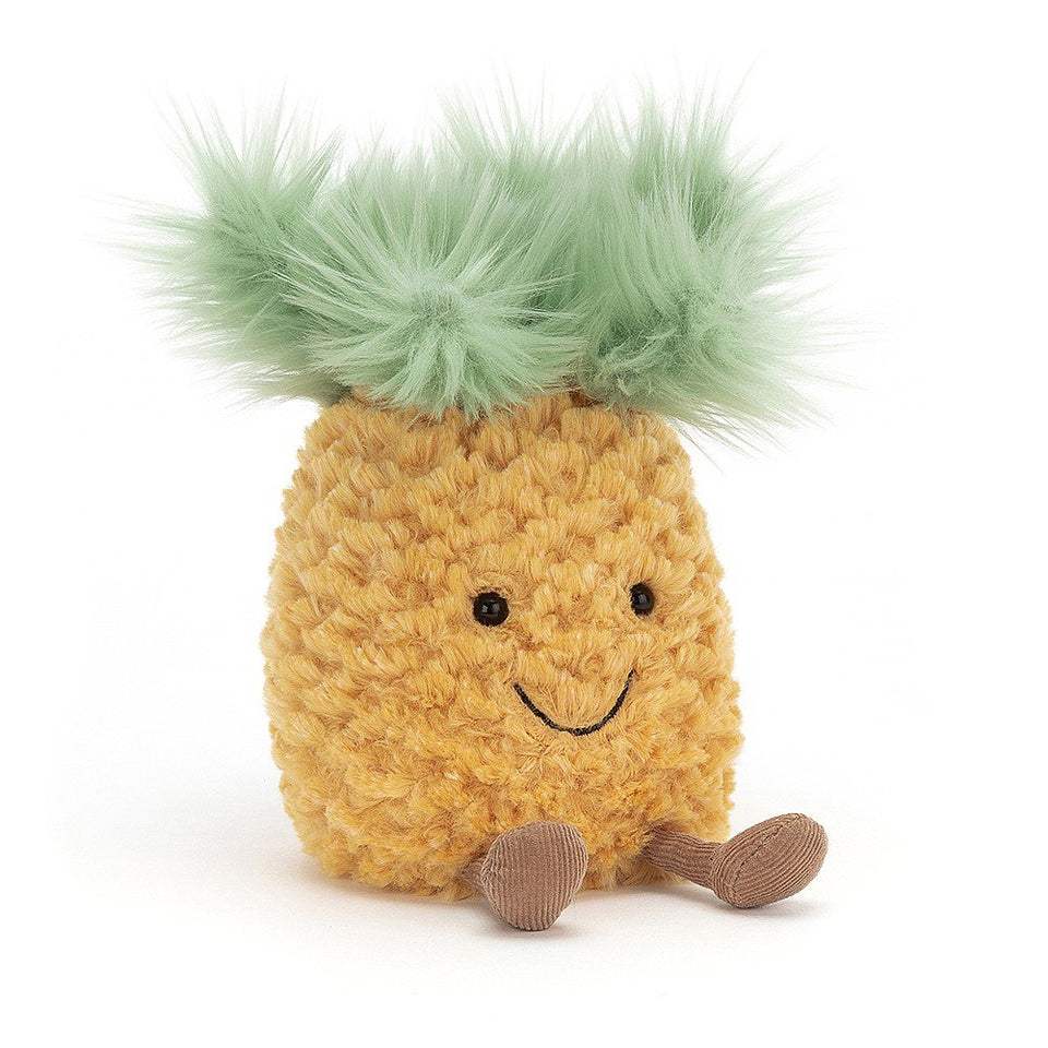 Happy stuffed pineapple with legs