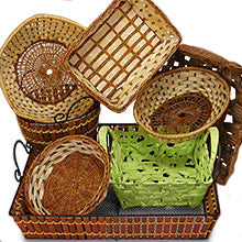 Mix of different shapes and colors baskets