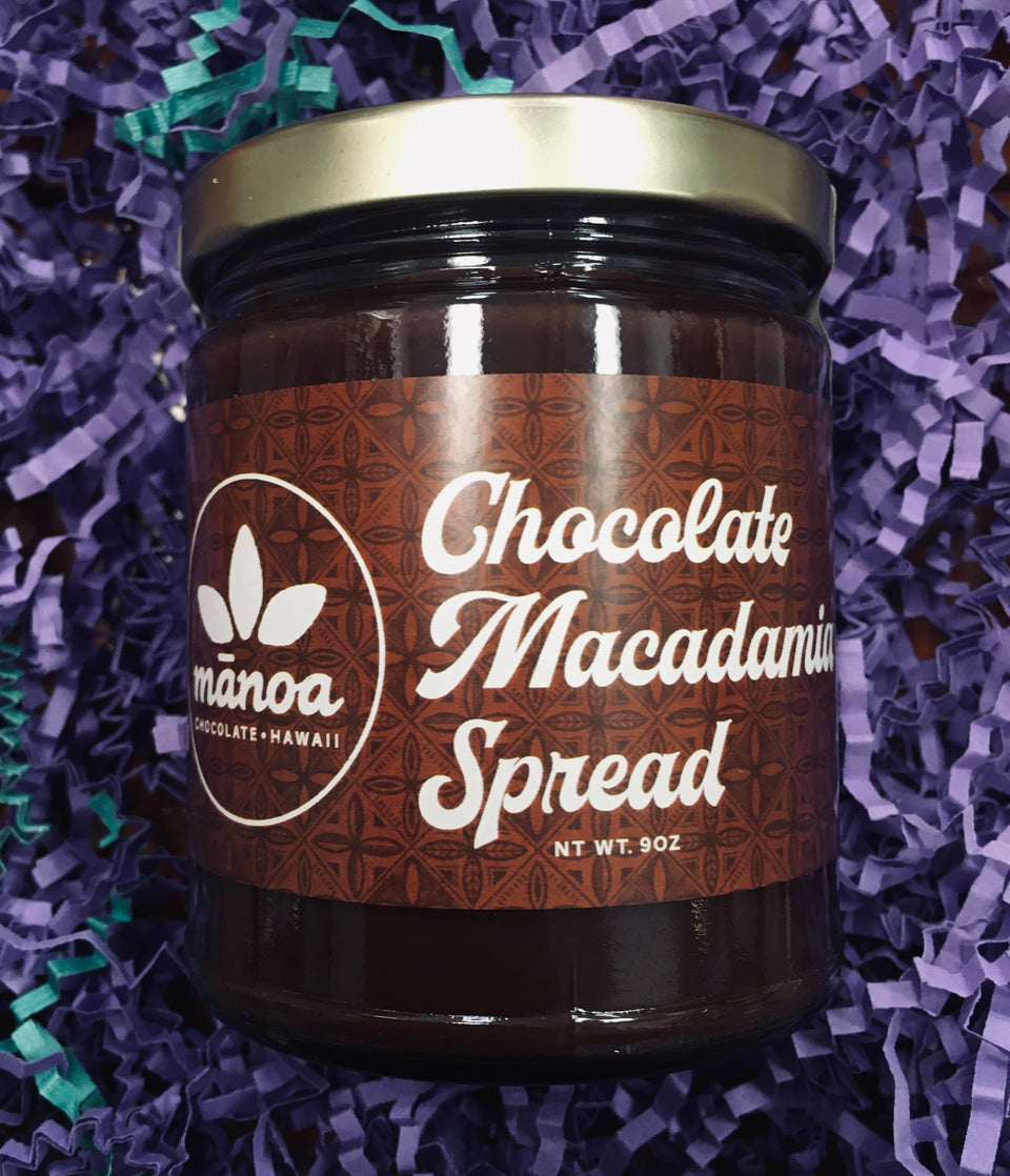 Chocolate Macadamia Nut Spread close up